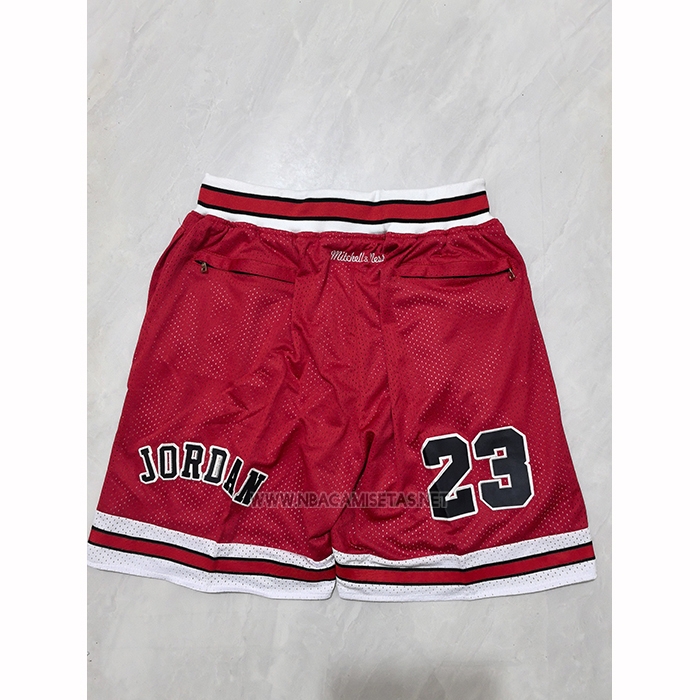 Pantalone Chicago Bulls Mitchell & Ness Just Don 1997-98 Rojo